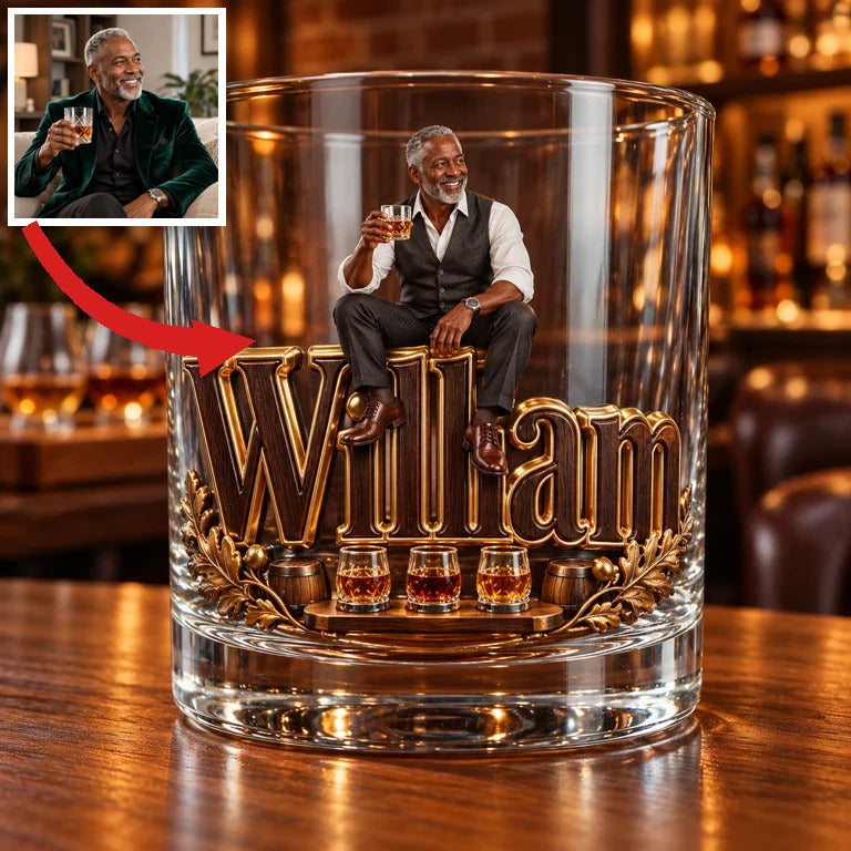 Personalisierbares Whiskey-Glas für Verkostungen - Geschenk für ältere Männer