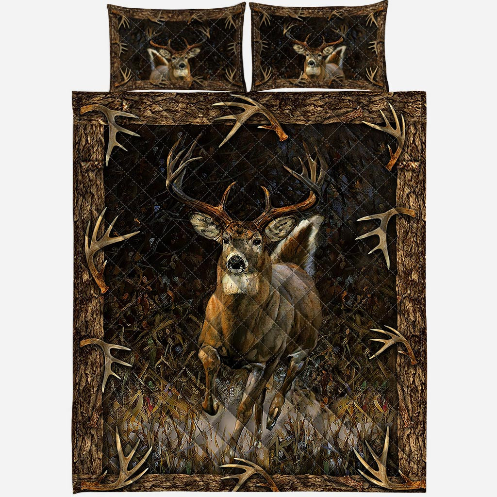 Hirschjagd-Quilt-Set