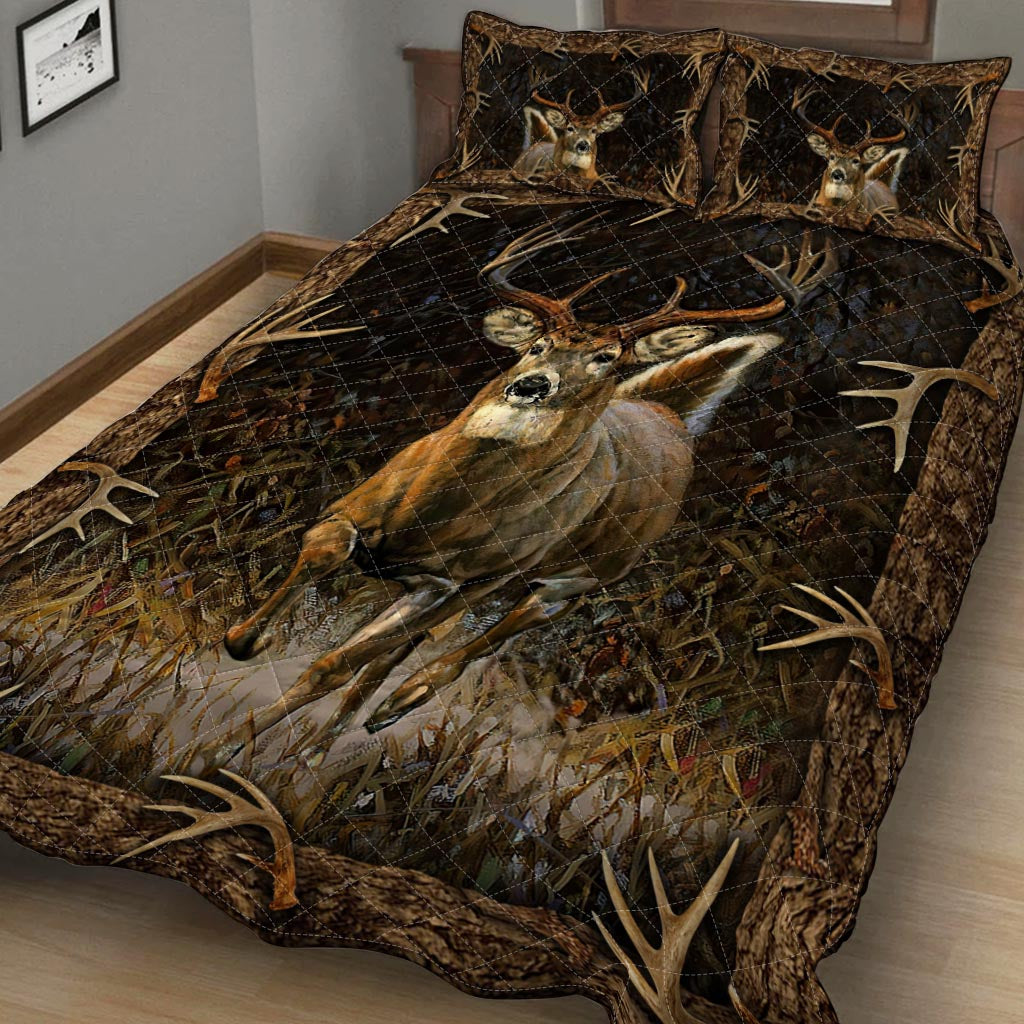 Hirschjagd-Quilt-Set