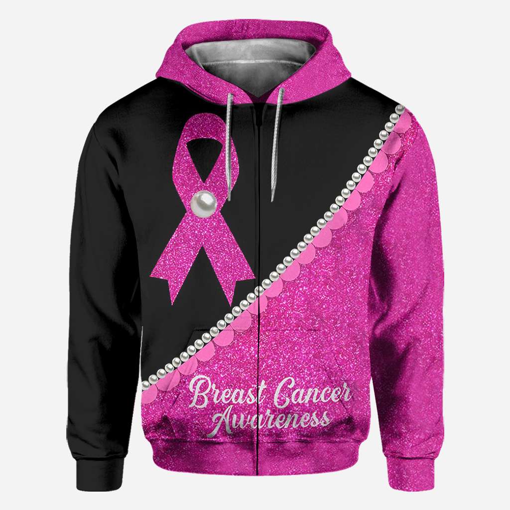 Pink Ribbon Pearls – T-Shirt und Hoodie zur Sensibilisierung für Brustkrebs (0822)