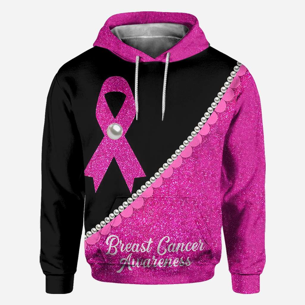 Pink Ribbon Pearls – T-Shirt und Hoodie zur Sensibilisierung für Brustkrebs (0822)