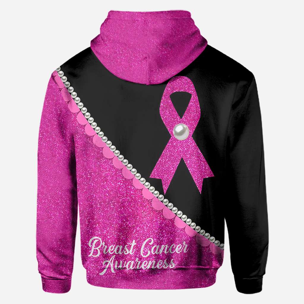 Pink Ribbon Pearls – T-Shirt und Hoodie zur Sensibilisierung für Brustkrebs (0822)