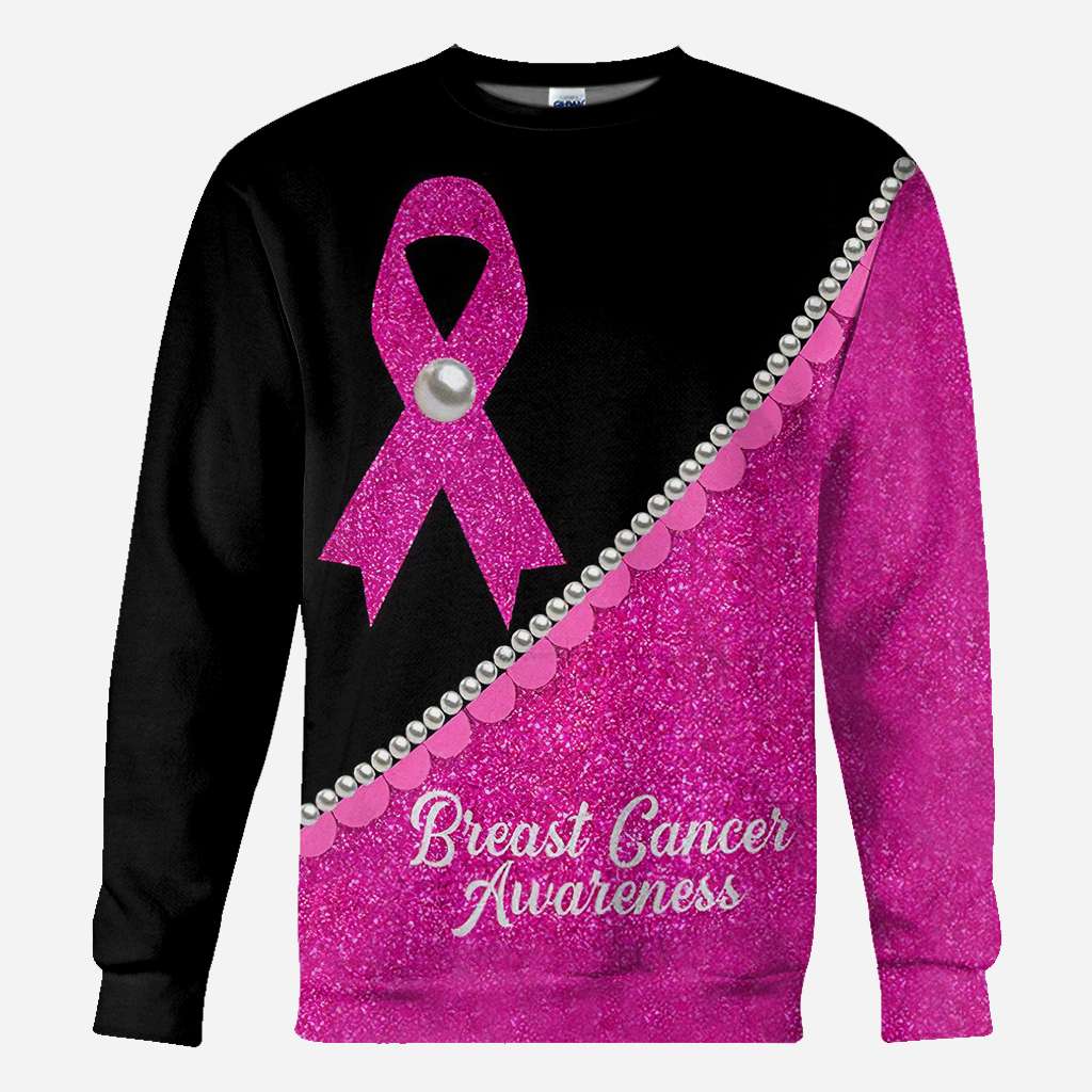 Pink Ribbon Pearls – T-Shirt und Hoodie zur Sensibilisierung für Brustkrebs (0822)