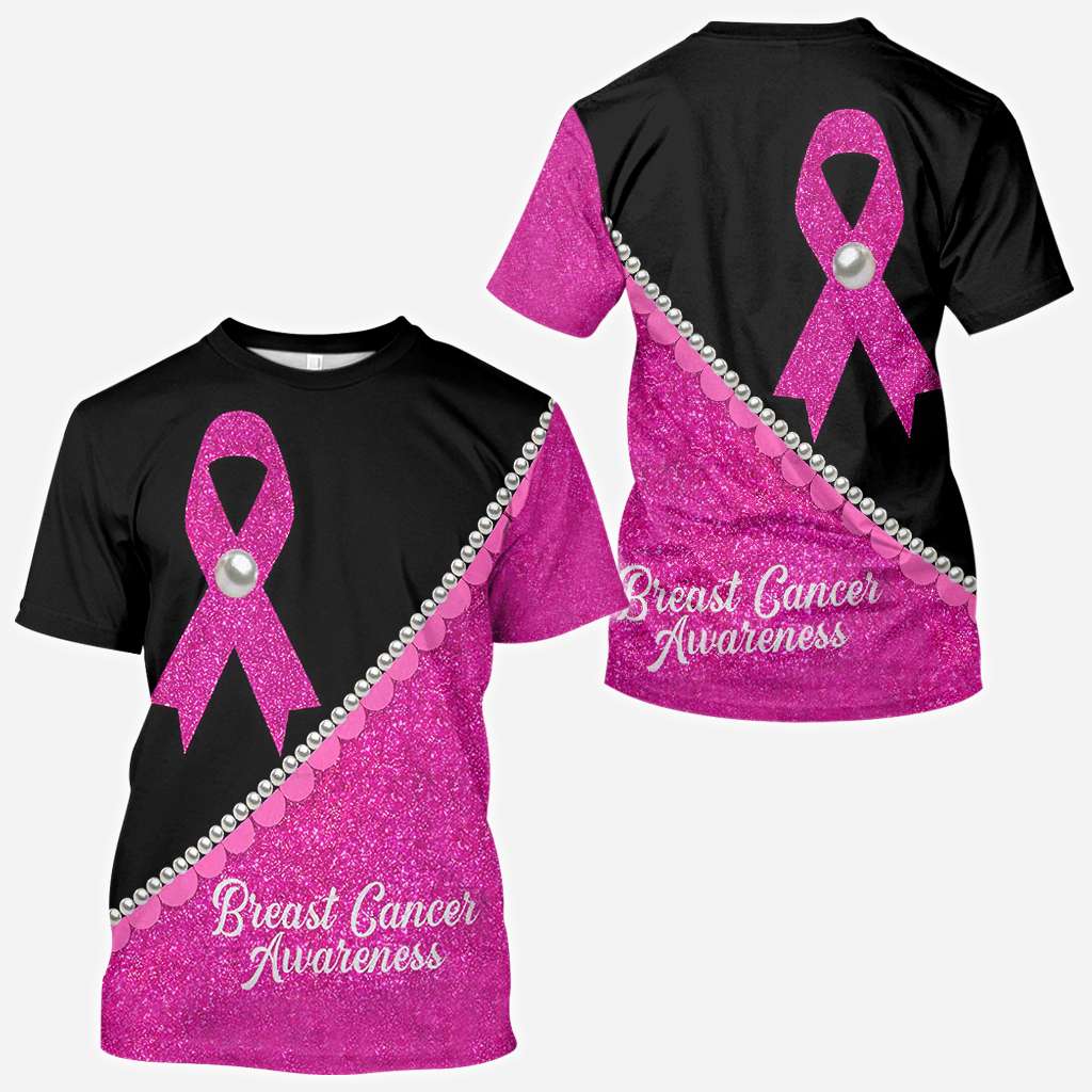 Pink Ribbon Pearls – T-Shirt und Hoodie zur Sensibilisierung für Brustkrebs (0822)