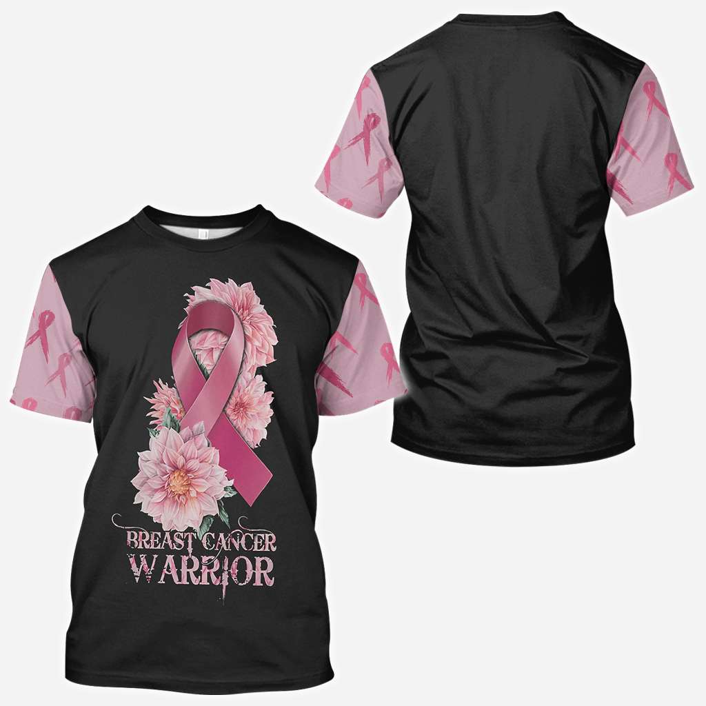 Guerrière du cancer du sein - T-shirt et sweat à capuche de sensibilisation au cancer du sein 0822