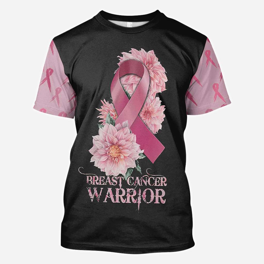 Guerrière du cancer du sein - T-shirt et sweat à capuche de sensibilisation au cancer du sein 0822