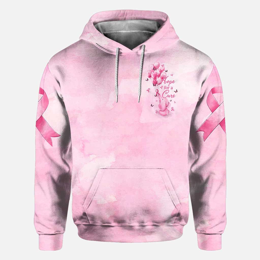 Hoffnung auf Heilung Elefant - T-Shirt und Hoodie zur Sensibilisierung für Brustkrebs 0822