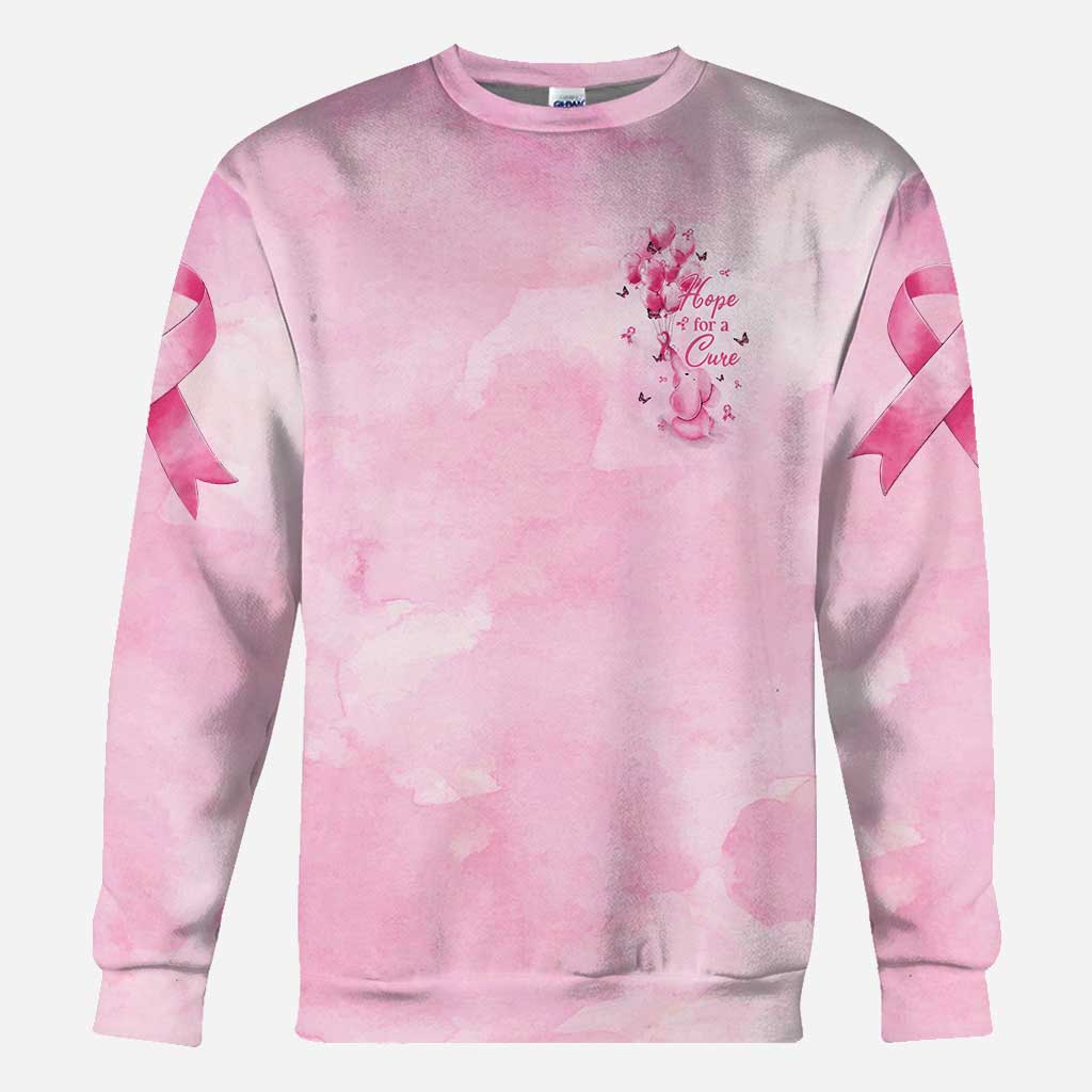 Hoffnung auf Heilung Elefant - T-Shirt und Hoodie zur Sensibilisierung für Brustkrebs 0822