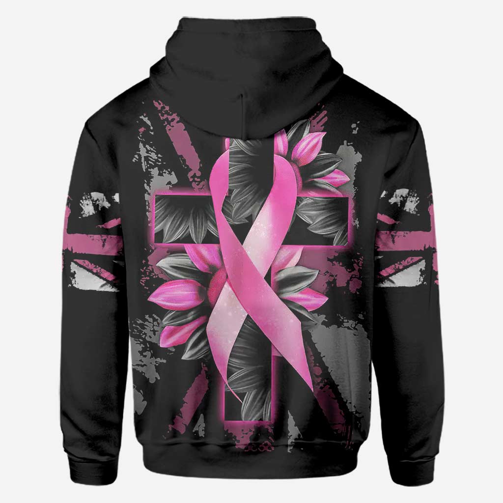 T-shirt et sweat à capuche « Croix de tournesol » – Sensibilisation au cancer du sein (0822)