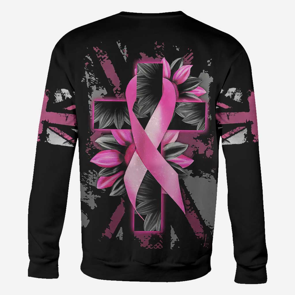 T-shirt et sweat à capuche « Croix de tournesol » – Sensibilisation au cancer du sein (0822)