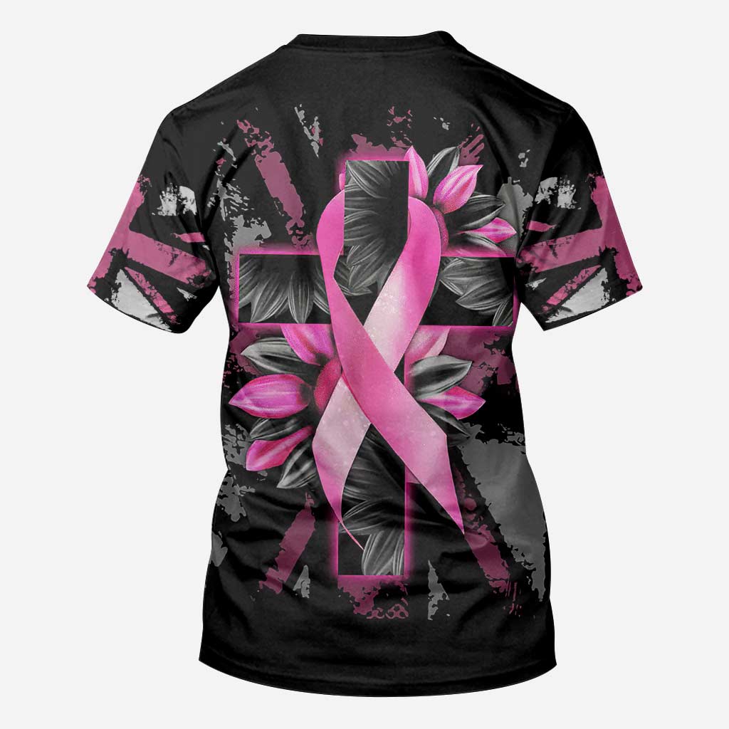 T-shirt et sweat à capuche « Croix de tournesol » – Sensibilisation au cancer du sein (0822)