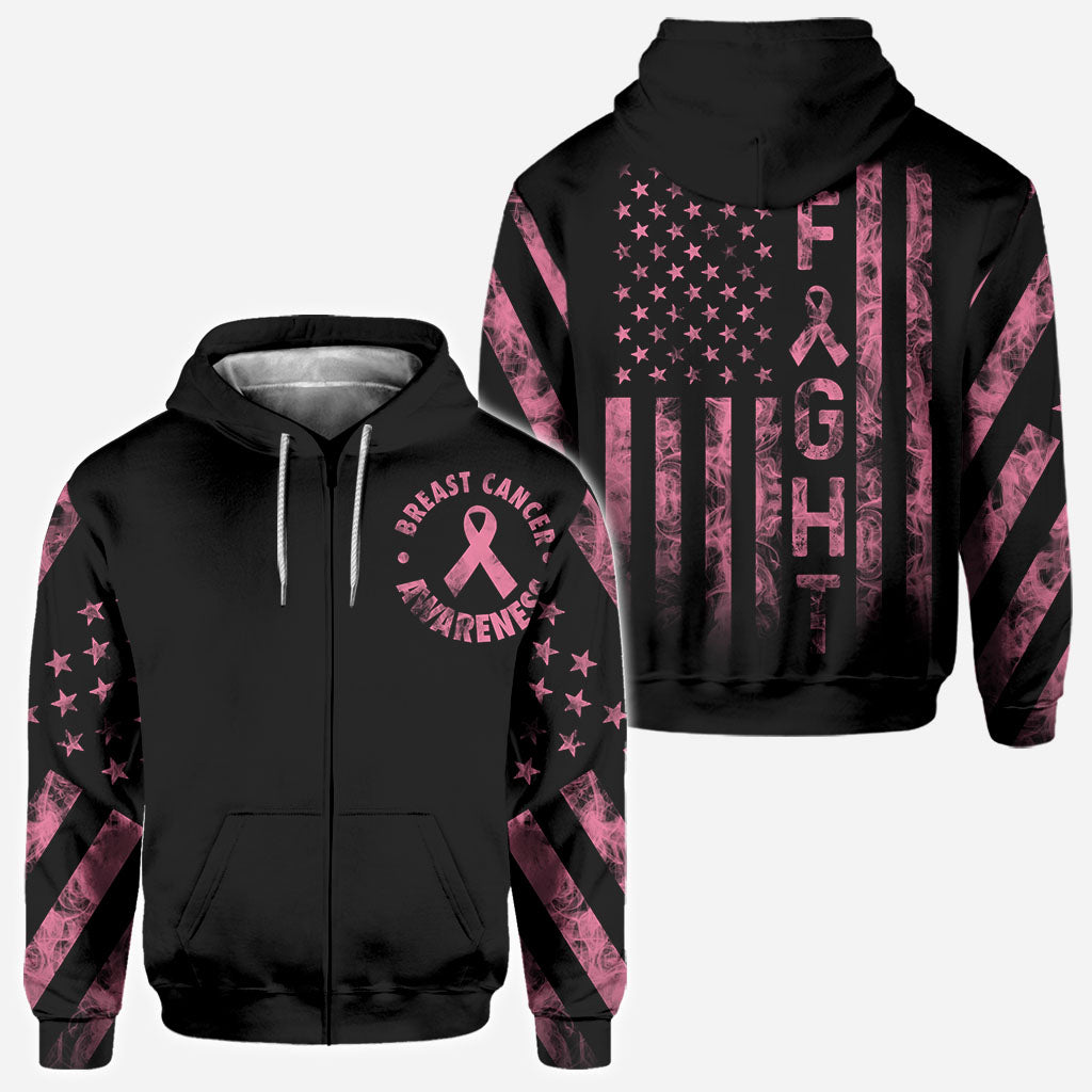 Kampf gegen Brustkrebs – Rauchfahne – T-Shirt und Hoodie zur Sensibilisierung für Brustkrebs 0822