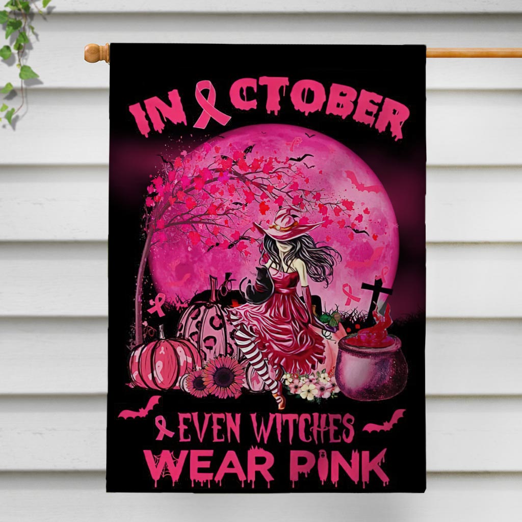 Im Oktober tragen sogar Hexen Pink – Halloween-Flagge zur Sensibilisierung für Brustkrebs 0822