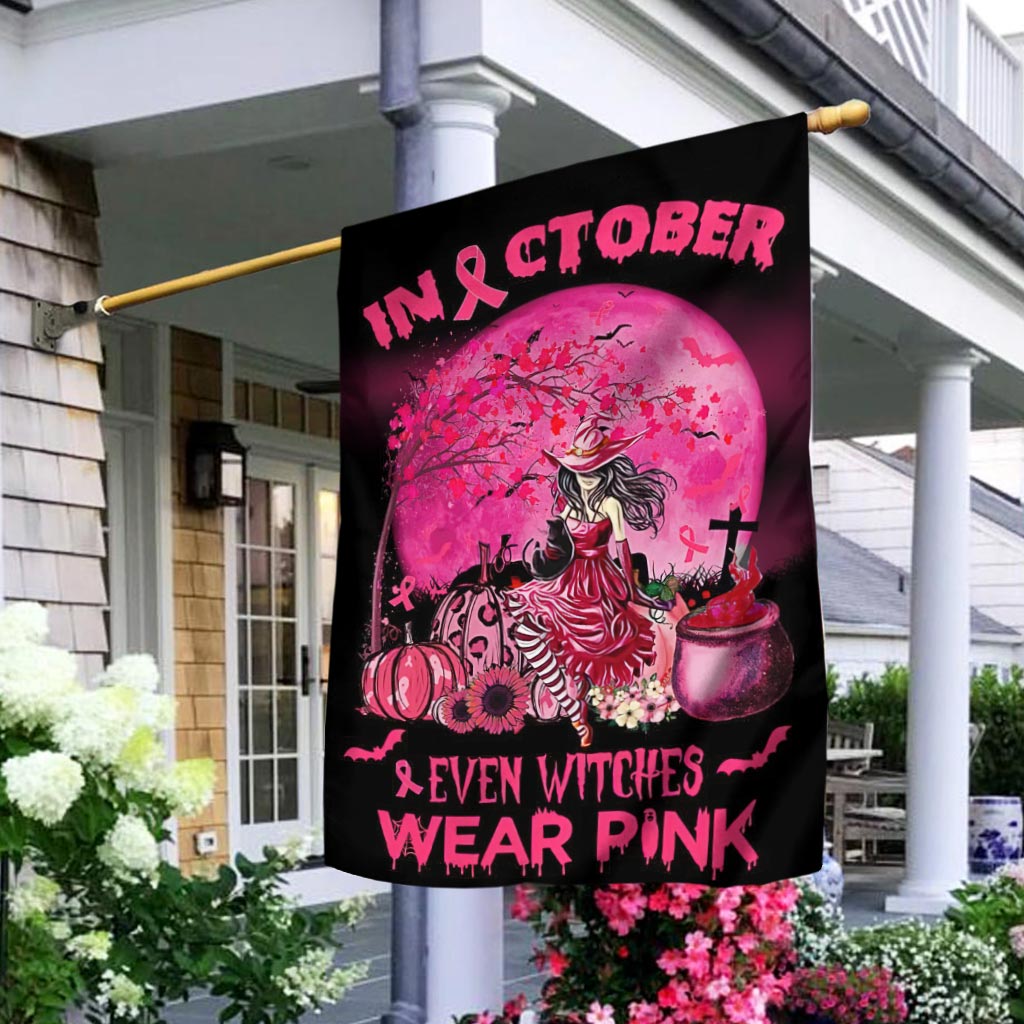 Im Oktober tragen sogar Hexen Pink – Halloween-Flagge zur Sensibilisierung für Brustkrebs 0822