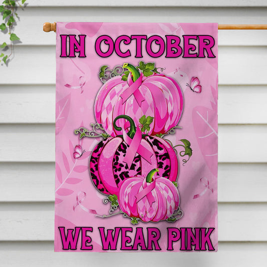 Im Oktober tragen wir Rosa – Hausflagge zur Sensibilisierung für Brustkrebs 0822