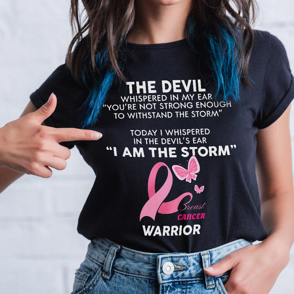 Je suis la guerrière contre le cancer du sein – T-shirt et sweat à capuche de sensibilisation au cancer du sein 0822