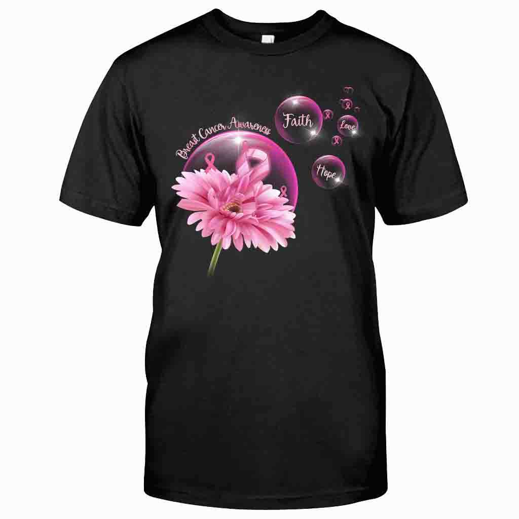 Glaube, Hoffnung, Liebe – T-Shirt und Hoodie zur Sensibilisierung für Brustkrebs 0822