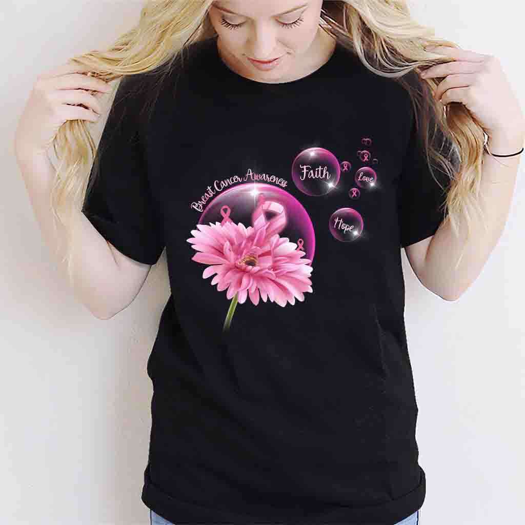 Glaube, Hoffnung, Liebe – T-Shirt und Hoodie zur Sensibilisierung für Brustkrebs 0822