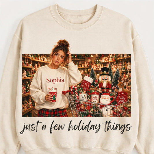 Personalisierter Weihnachts-Sweatshirt mit Foto, Lustiges Geschenk für die Feiertage