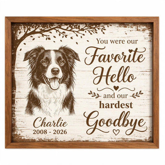 Unter dem Baum Haustier Hund Katze Gedenkfoto - Personalisierte Poster - Mitgefühlsgeschenk, Erinnerungsstück