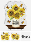 Grandma’s Garden Sunflower - Personalized Mother&#39;s Day Grandma Custom Shaped Acrylic Plaque