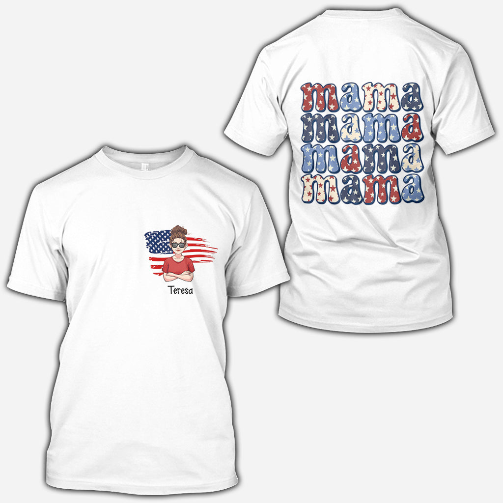 All American Mama - Gift for mom, aunt, grandma - Personalized All Over Shirt