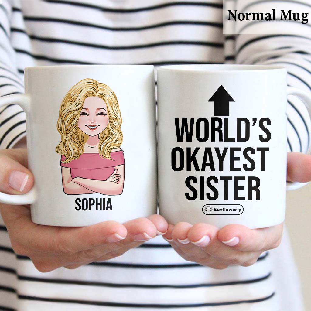 Das beste Geschwisterkind der Welt – personalisierte Geschwistertasse