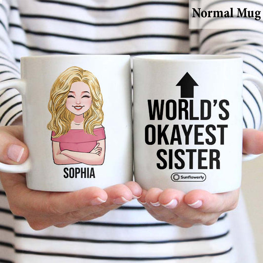 Das beste Geschwisterkind der Welt – personalisierte Geschwistertasse