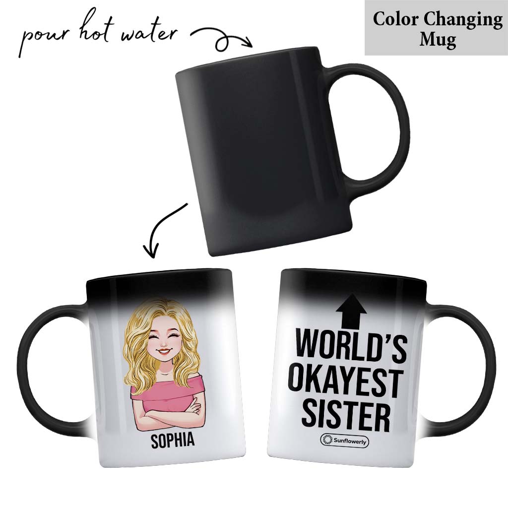 Das beste Geschwisterkind der Welt – personalisierte Geschwistertasse