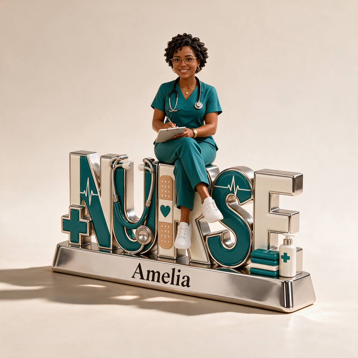 Personalized Custom Photo Nurse Custom Shaped Acrylic Plaque - Gift for Women