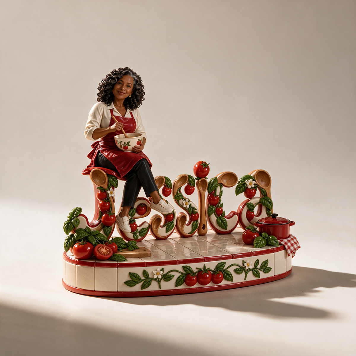 Personalized Custom Photo Cooking Custom Shaped Acrylic Plaque - Gift for Older Women Who Cook