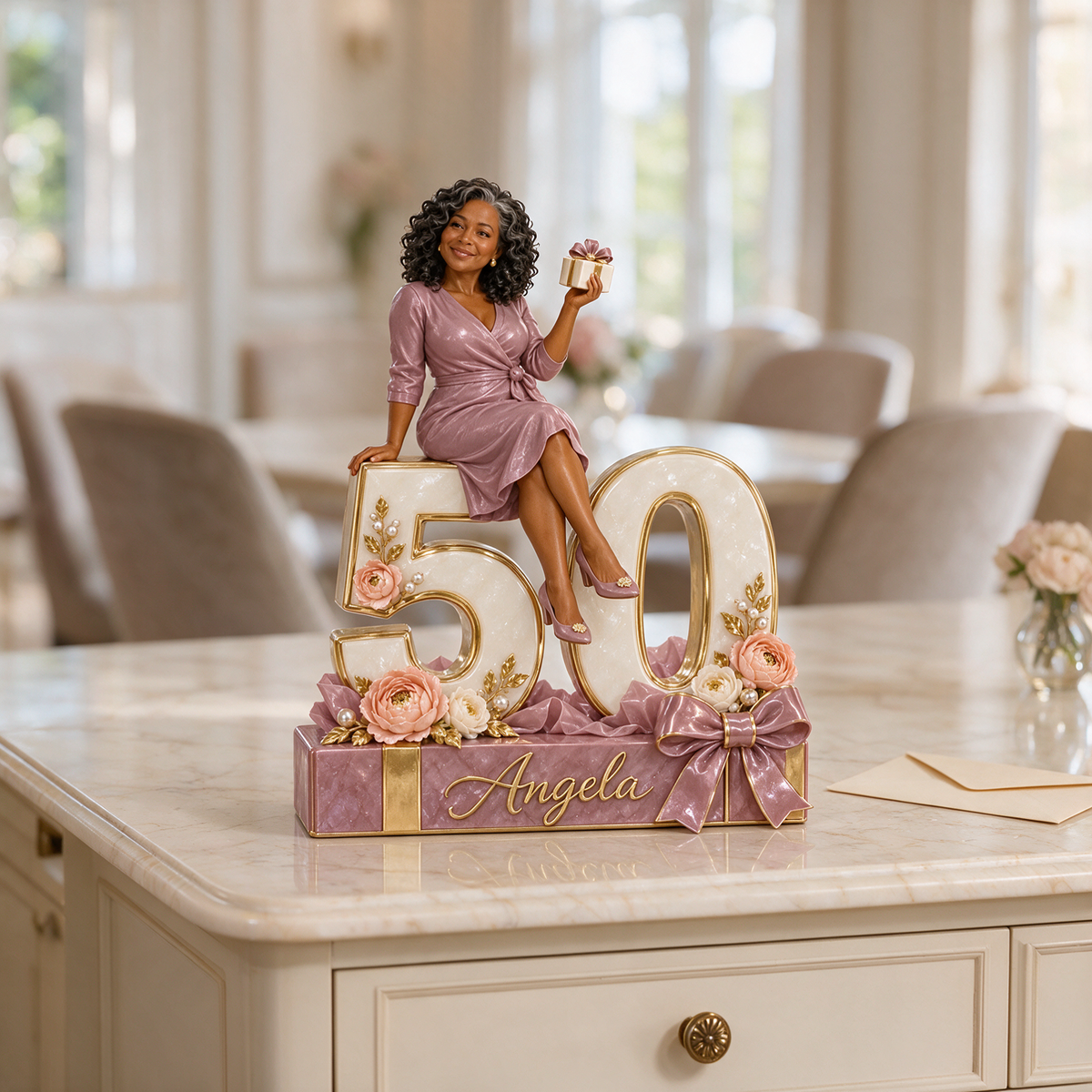 Personalized Gift Box Custom Shaped Acrylic Plaque, Custom Portrait 18th 21st 30th 40th 50th 60th Birthday Gift for Mom, Dad, Wife, Husband, Boyfriend, Girlfriend, Best Friend