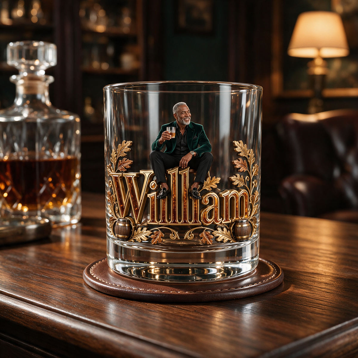 Personalisierbares Foto-Whiskeyglas - Geschenk für Whiskey-Liebhaber