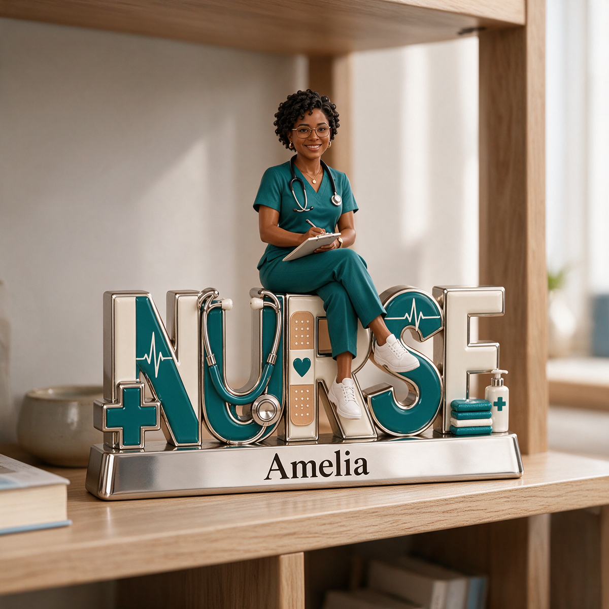 Personalized Custom Photo Nurse Custom Shaped Acrylic Plaque - Gift for Women