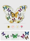 Mother And Children Floral Butterflies - Personalized Mother&#39;s Day Mother Custom Shaped Acrylic Plaque