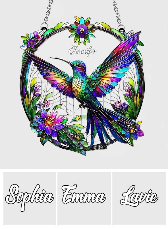 Magnifique colibri - Attrape-soleil personnalisé à suspendre à la fenêtre 