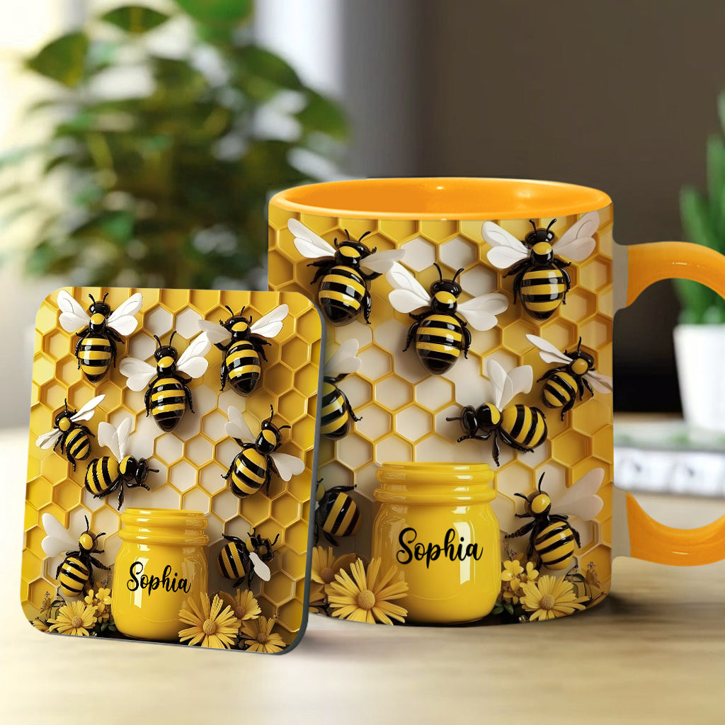 Gardening Stunning Bee - Personalized Gardening Accent Mug