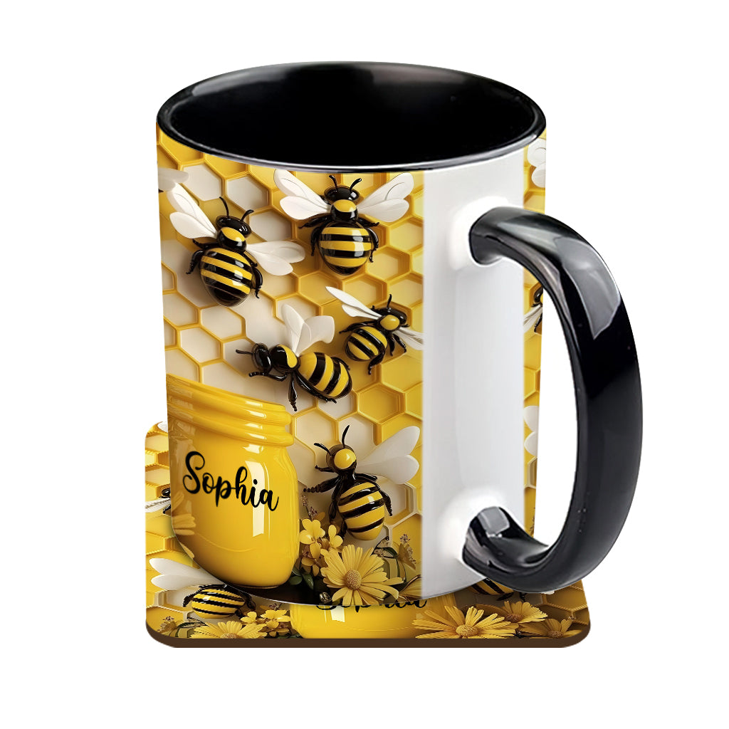 Gardening Stunning Bee - Personalized Gardening Accent Mug