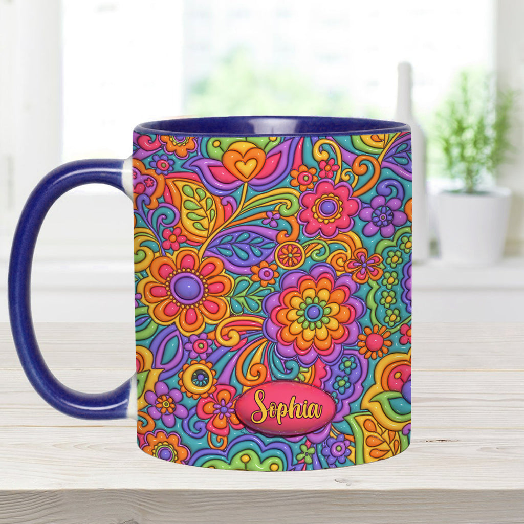 Hippie Soul – Personalisierte Tasse mit Hippie-Akzent