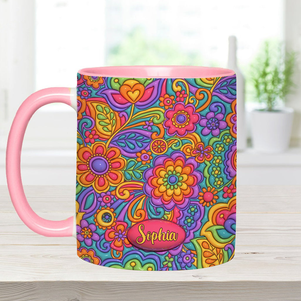 Hippie Soul – Personalisierte Tasse mit Hippie-Akzent