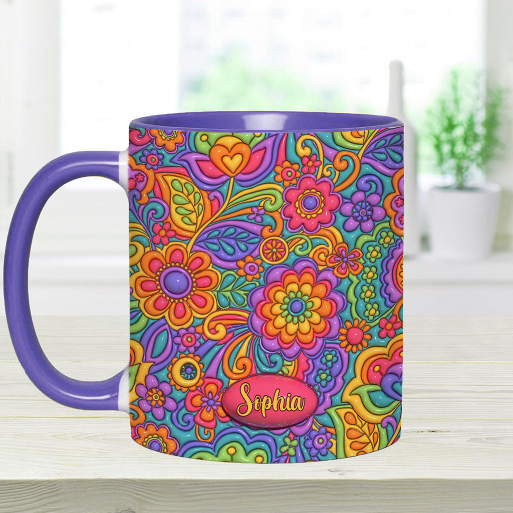 Hippie Soul – Personalisierte Tasse mit Hippie-Akzent
