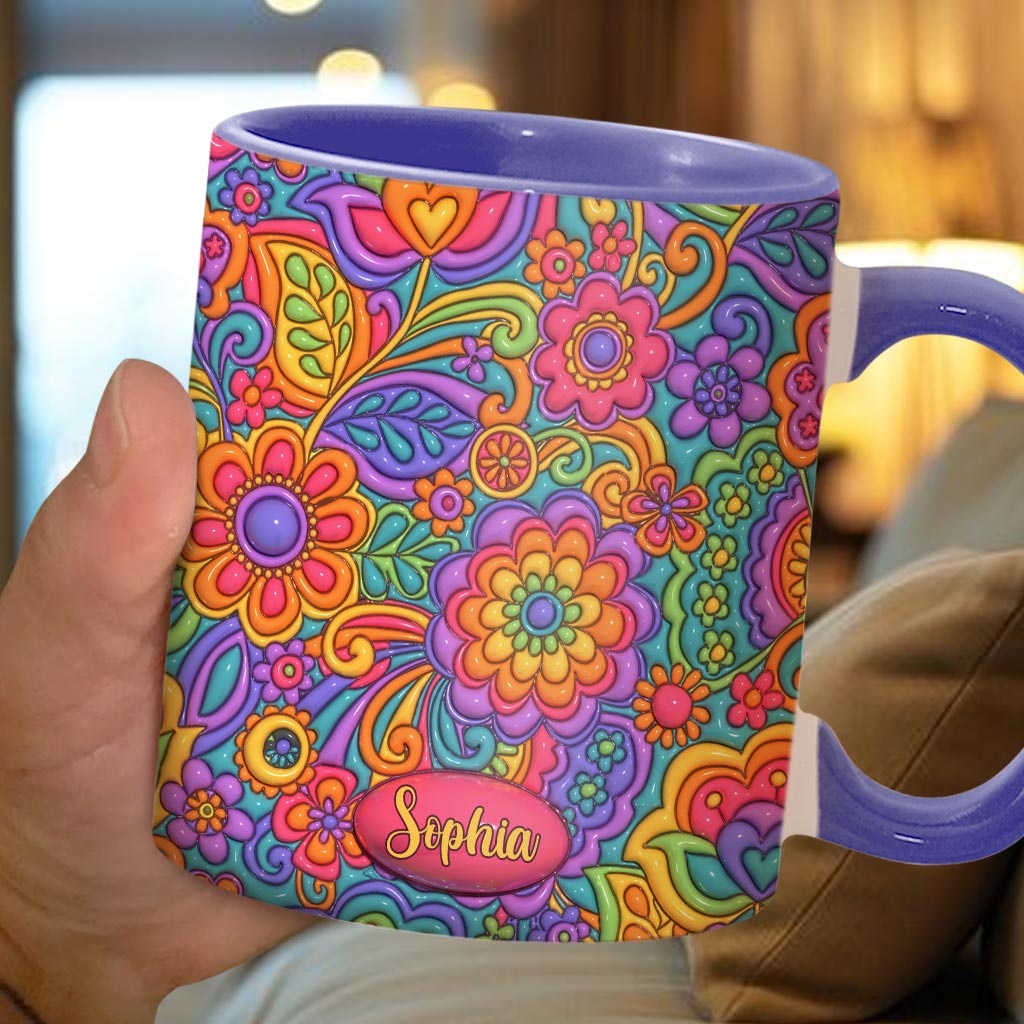 Hippie Soul – Personalisierte Tasse mit Hippie-Akzent