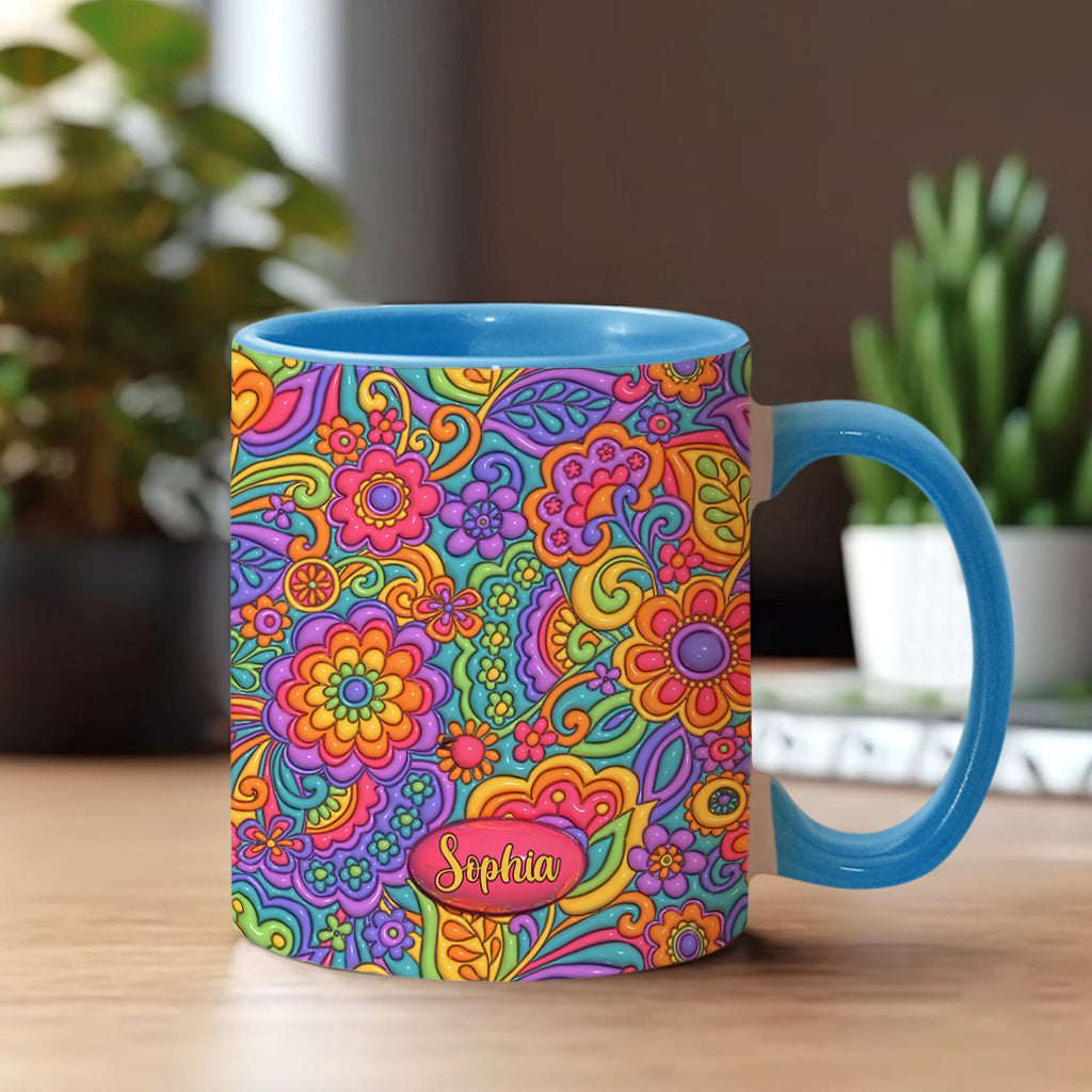 Hippie Soul – Personalisierte Tasse mit Hippie-Akzent