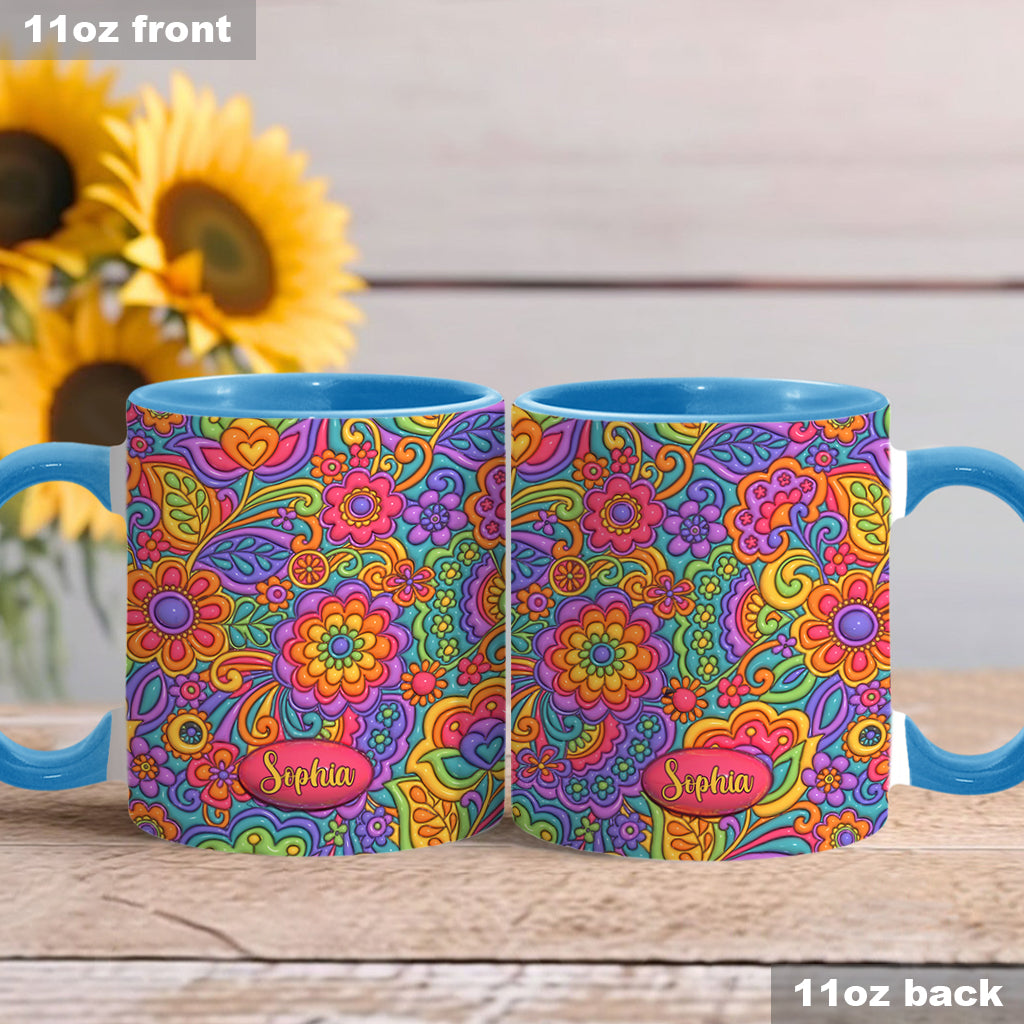 Hippie Soul – Personalisierte Tasse mit Hippie-Akzent