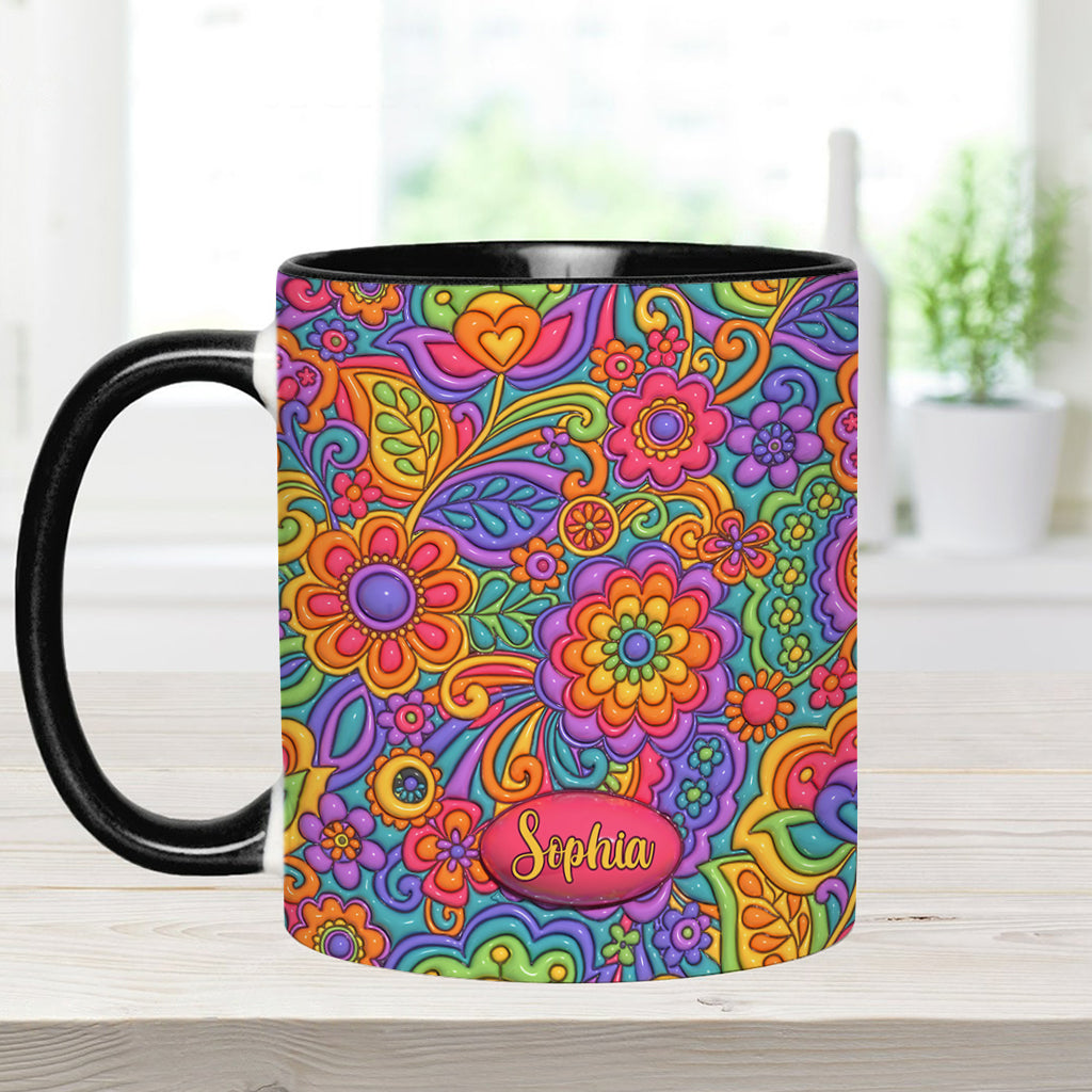 Hippie Soul – Personalisierte Tasse mit Hippie-Akzent