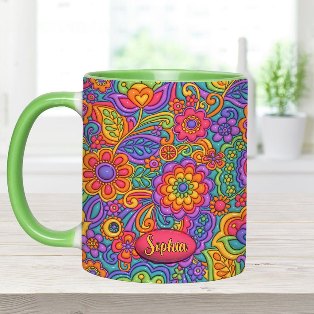 Hippie Soul – Personalisierte Tasse mit Hippie-Akzent