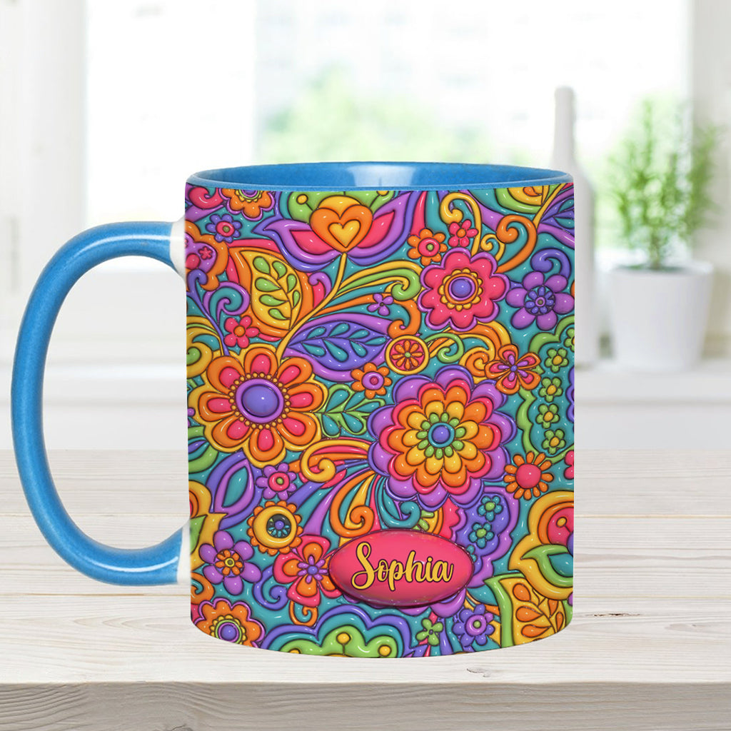 Hippie Soul – Personalisierte Tasse mit Hippie-Akzent