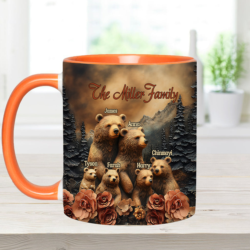 Bärenfamilie - Personalisierte Tasse mit Familienmotiv