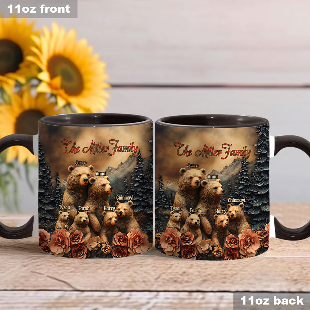 Bärenfamilie - Personalisierte Tasse mit Familienmotiv