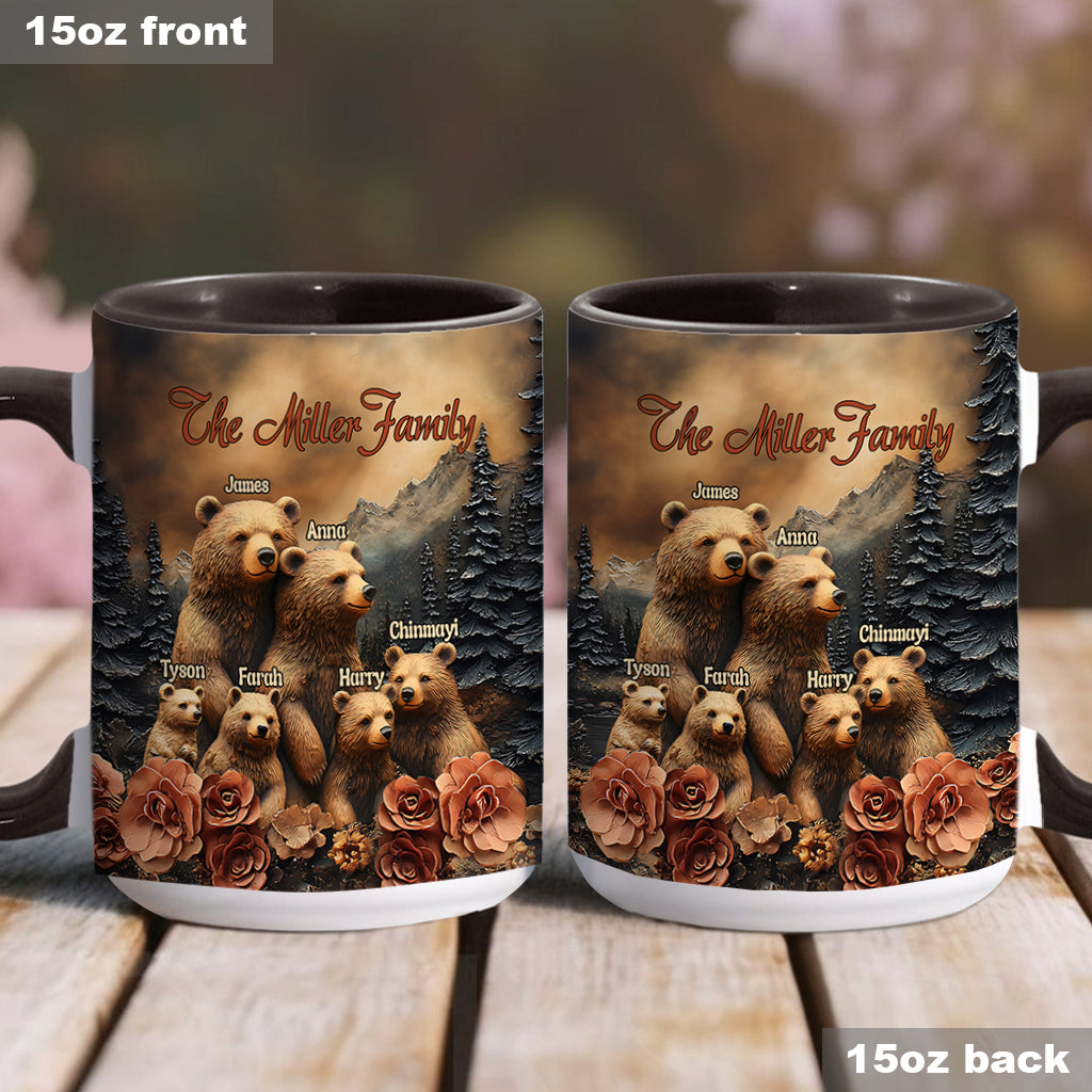 Bärenfamilie - Personalisierte Tasse mit Familienmotiv